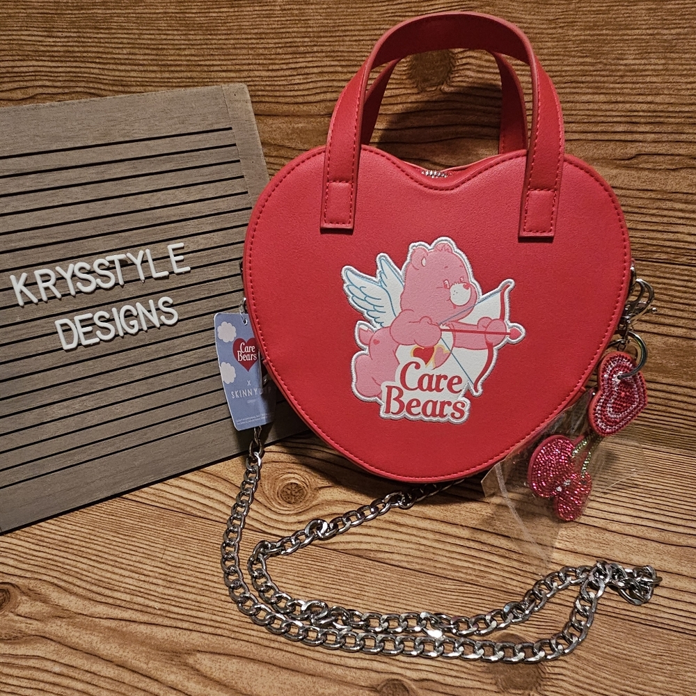 Red Heart Care Bear Purse